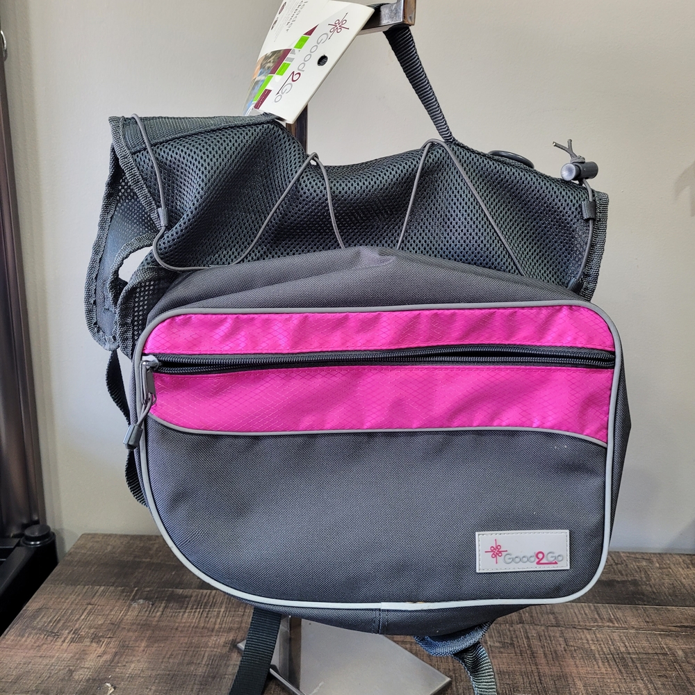 Pet Back Pack with Pink Accents